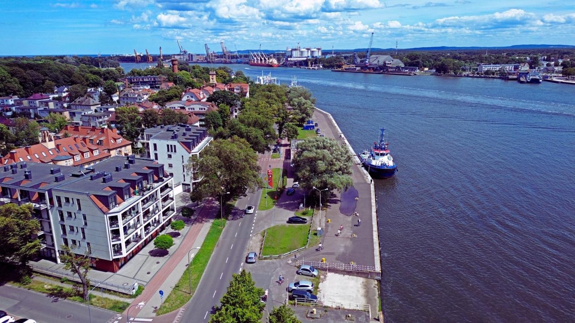Sunset Apartments - Flotylla. Widok Na Port + Parking. Swinoujscie Kültér fotó